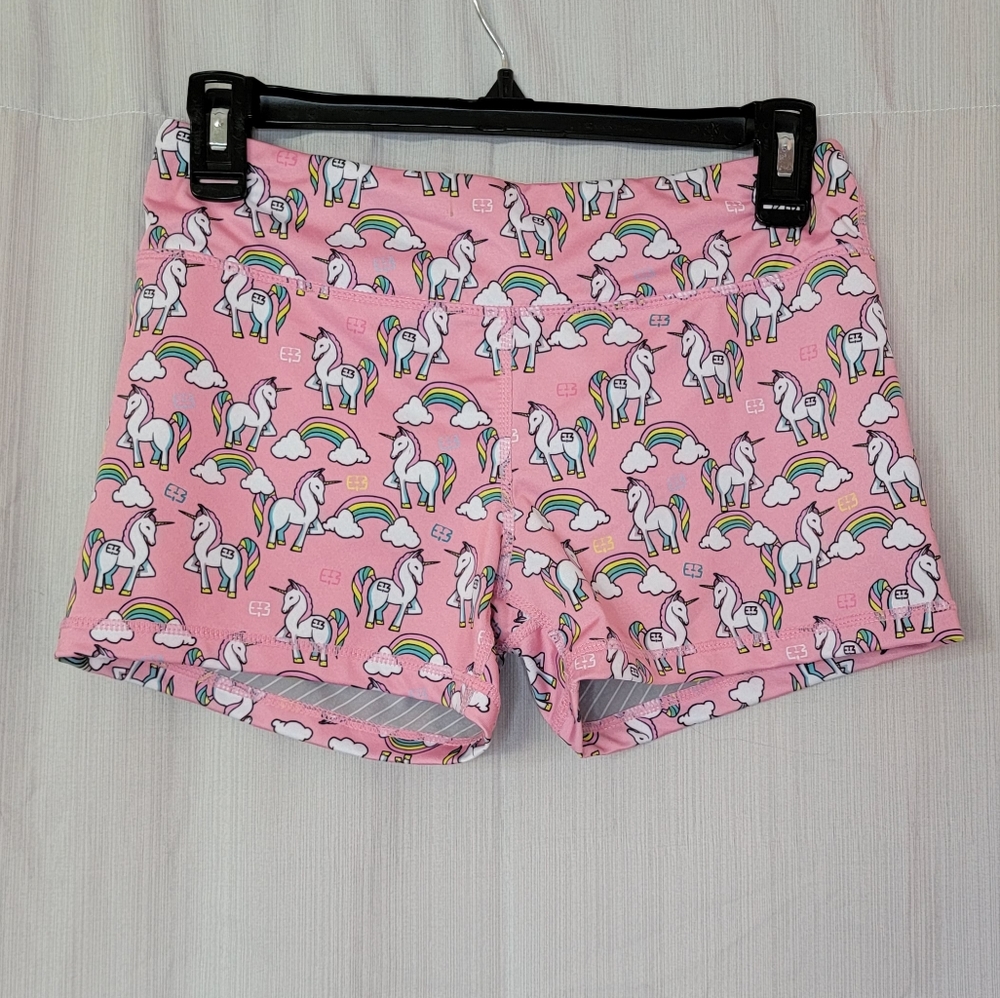 IAB MFG unicorn booty shorts in pink size medium
